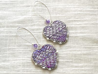 Purple Earrings