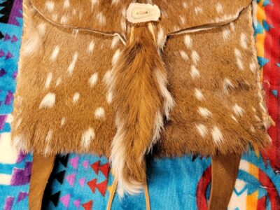 Axis deer hide possibles bag