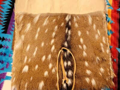 Axis deer hide possibles bag