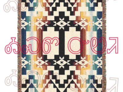Evening at the Creek Geometric Woven Blanket