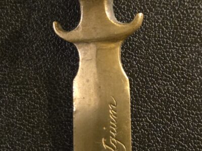Vintage Native Indian Letter Opener Never Forget Belgium 1945 RARE!