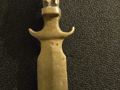 Vintage Native Indian Letter Opener Never Forget Belgium 1945 RARE!