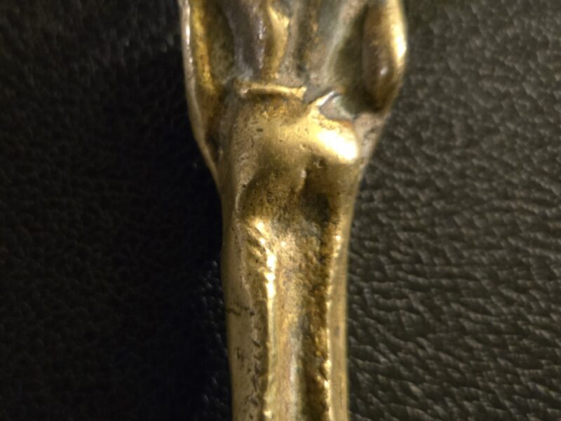 Vintage Native Indian Letter Opener Never Forget Belgium 1945 RARE!