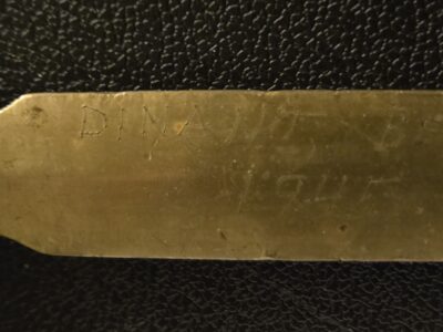 Vintage Native Indian Letter Opener Never Forget Belgium 1945 RARE!