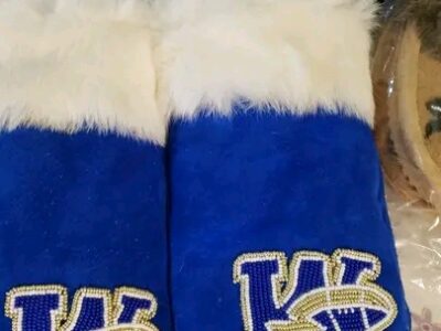 Handmade sport logo moccasins