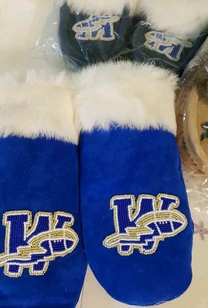 Handmade sport logo moccasins